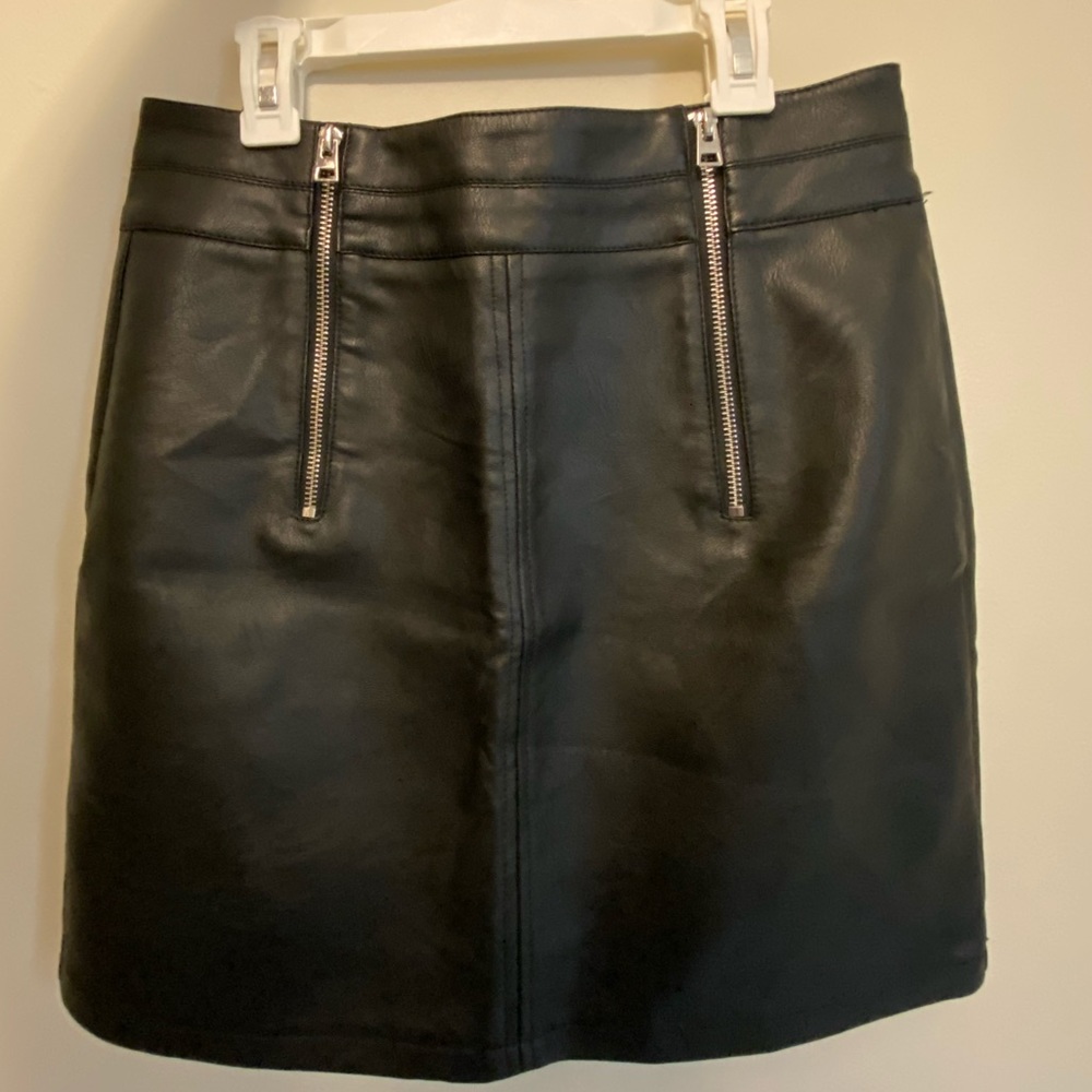 LEATHER TOPSHOP SKIRT